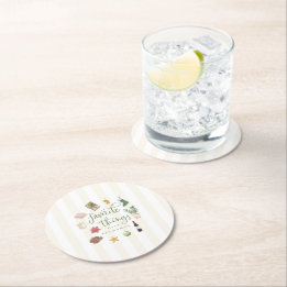 Things Gift Exchangeお気に入りのクリスマスパーティー ラウンドペーパーコースター