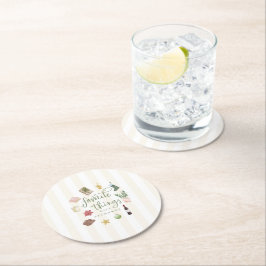 Things Gift Exchangeお気に入りのクリスマスパーティー ラウンドペーパーコースター