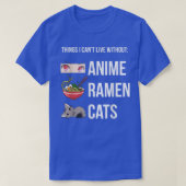 Things I Can't Live Without, Funny Anime Ramen Cat Tシャツ (デザイン正面)