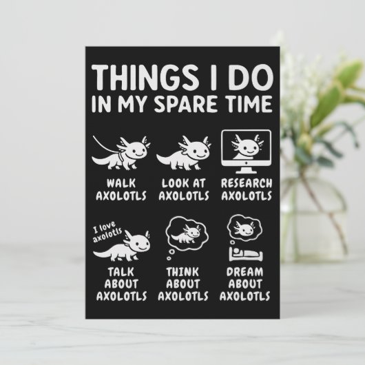 Things I Do In My Spare Time Axolotl Hobby 招待状 (スタンド正面)