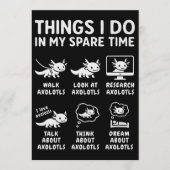 Things I Do In My Spare Time Axolotl Hobby 招待状 (正面)