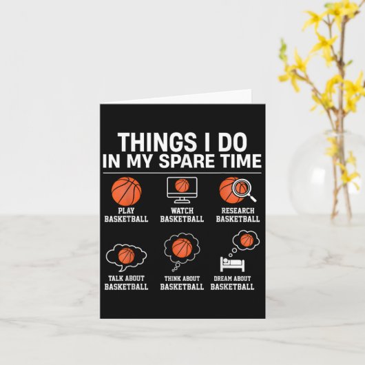 Things I Do In My Spare Time - Basketball Player L カード (黄色い花)