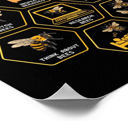 Things I Do In My Spare Time Bee Beekeeper Beekeen ポスター (角)