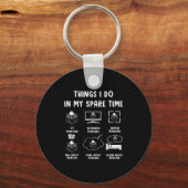 Things I Do In My Spare Time Bowling Bowler  キーホルダー (正面)