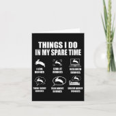 Things I Do In My Spare Time Bunnies Rabbit  カード (正面)