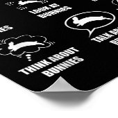 Things I Do In My Spare Time Bunnies Rabbit  ポスター (角)