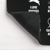 Things I Do In My Spare Time Bunnies Rabbit  マウスパッド (コーナー)