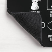 Things I Do In My Spare Time Bunny Rabbit Girls Ki マウスパッド (コーナー)