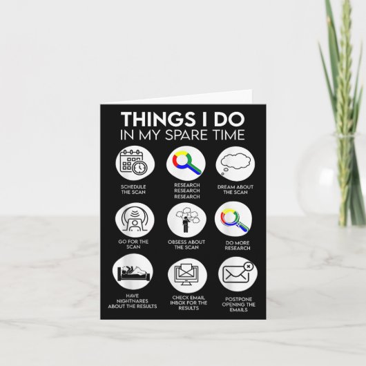 Things I Do In My Spare Time Cancer Patient With S カード (正面)