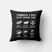 Things I Do In My Spare Time Capybara Funny クッション (裏面)
