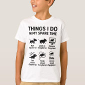 Things I Do In My Spare Time Capybara Funny Pet Tシャツ (正面)