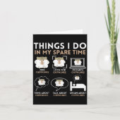Things I Do In My Spare Time Chipmunk Lover Funny  カード (正面)