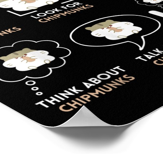 Things I Do In My Spare Time Chipmunk Lover Funny  ポスター (角)