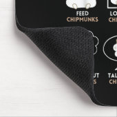 Things I Do In My Spare Time Chipmunk Lover Funny  マウスパッド (コーナー)