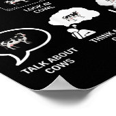 Things I Do In My Spare Time Cow Lover Farmer Cows ポスター (角)