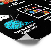 Things I Do In My Spare Time Crochet Knitting Funn ポスター (角)