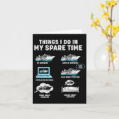 Things I Do In My Spare Time Cruise Ship Vacation  カード (黄色い花)