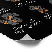 Things I Do In My Spare Time Dachshund Cute Weiner ポスター (角)