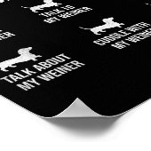 Things I Do In My Spare Time Dachshund Wiener Dog  ポスター (角)