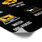 Things I Do In My Spare Time Dog Dad Funny Dogs Lo ポスター (角)