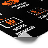 Things I Do In My Spare Time Funny Barbeque Grill  ポスター (角)