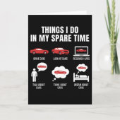 Things I Do in My Spare Time Funny Car Guy Car カード (正面)
