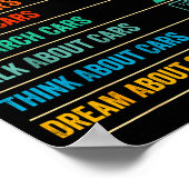 Things I Do In My Spare Time Funny Car Lovers ポスター (角)