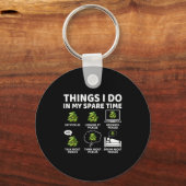 Things I Do In My Spare Time Funny Ckles Lover Ckl キーホルダー (正面)