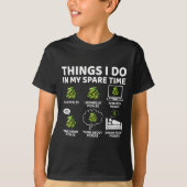 Things I Do In My Spare Time Funny Ckles Lover Ckl Tシャツ (正面)