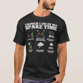 Things I Do In My Spare Time Funny Crypto Tシャツ (正面)