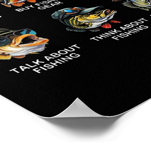 Things I Do In My Spare Time Funny Fishing  ポスター (角)