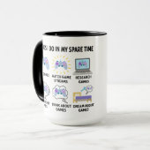 Things I Do In My Spare Time | Funny Gamer マグカップ (正面左)