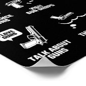 Things I Do In My Spare Time Funny Gun Lover Gift ポスター (角)