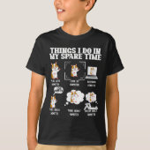 Things I Do In My Spare Time Funny Hamster Pet Lov Tシャツ (正面)