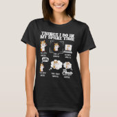 Things I Do In My Spare Time Funny Hamster Pet Lov Tシャツ (正面)