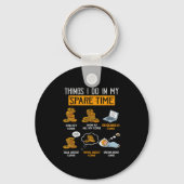 Things I Do In My Spare Time Funny Numismatics Coi キーホルダー (正面)