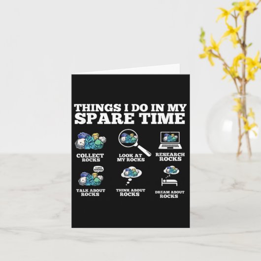 Things I Do In My Spare Time - Funny Rock Collecto カード (黄色い花)