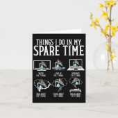 Things I Do In My Spare Time Funny Titanic カード (黄色い花)