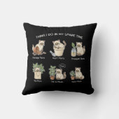 Things I Do In My Spare Time Gardening Ragdoll Cat クッション (裏面)