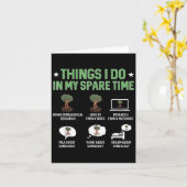 Things I Do In My Spare Time Genealogy Ancestry Ge カード (黄色い花)