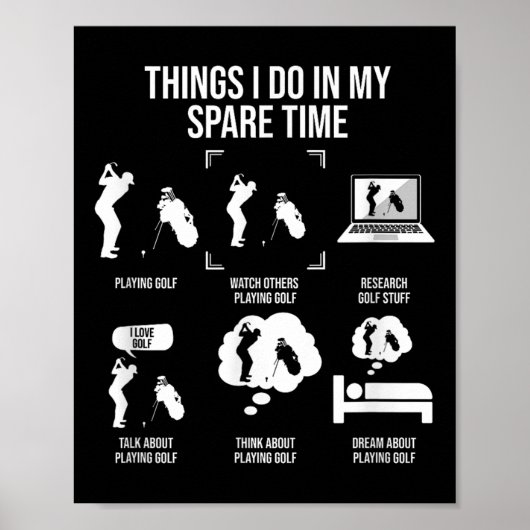 Things I Do In My Spare Time, Golf Player ポスター (正面)