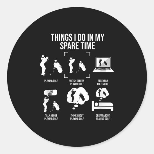 Things I Do In My Spare Time, Golf Player  ラウンドシール (正面)