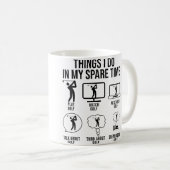 Things I Do In My Spare Time Golf Player Golfing P コーヒーマグカップ (正面右)