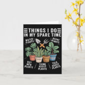 Things I Do In My Spare Time Houseplant Gardening  カード (黄色い花)