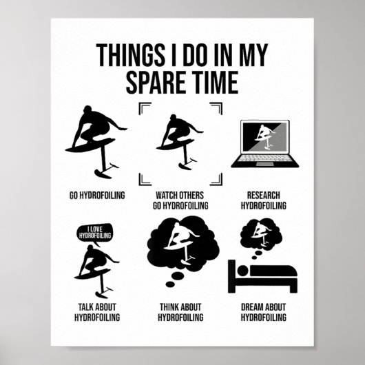 Things I Do In My Spare Time - Hydrofoiling ポスター (正面)