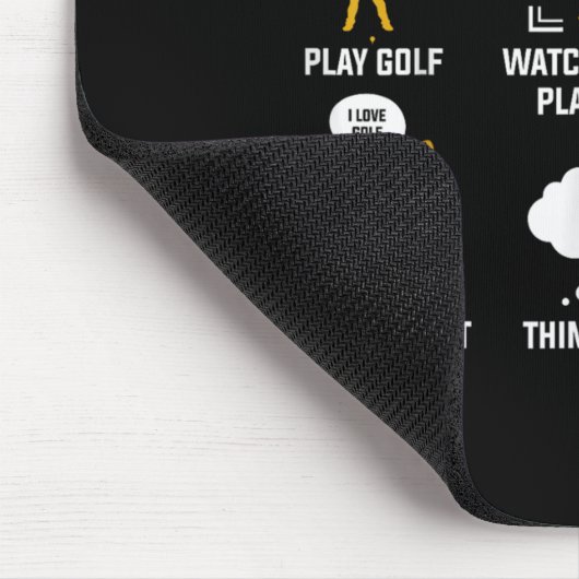 Things I Do In My Spare Time Play Golf  マウスパッド (コーナー)