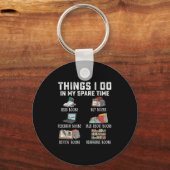 Things I Do In My Spare Time Read Books Buy Books キーホルダー (正面)