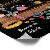 Things I Do In My Spare Time Sewing Machine Quilti ポスター (角)