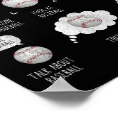 Things I Do In My Spare Time Shirt Funny Baseball  ポスター (角)