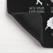 Things I Do In My Spare Time Shirt Funny Baseball  マウスパッド (コーナー)
